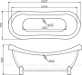 Акриловая ванна BELBAGNO BB05
