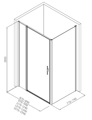 Душевой уголок Allen Brau Priority 160x80 3.31038.BA + 3.31041.BA серебро браш Душевой уголок Allen Brau Priority 160x80 3.31038.BA + 3.31041.BA серебро браш