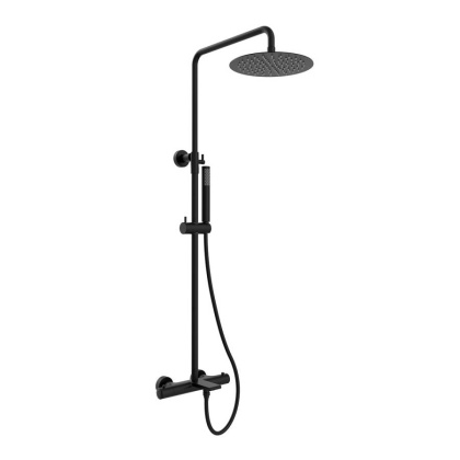 Душевая стойка Vogue VSFS-1V1TMB термостатическая, черный Душевая стойка Vogue VSFS-1V1TMB термостатическая, черный