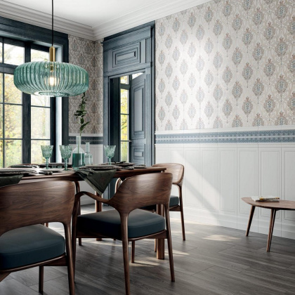 Бордюр VT\C292\12000R Фару Голубой (25см*5,5см*9мм) (28шт/0,38м2) Ректифицированный, шт