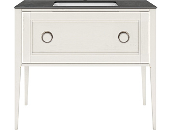 Тумба PLAZA Classic Neo напольная с ящиком 100, белая матовая PL.CN.100.1\WHT.M