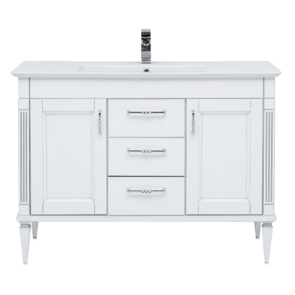 Комплект мебели для ванной Aquanet Селена 120 белый/серебро Комплект мебели для ванной Aquanet Селена 120 белый/серебро