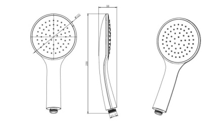 Ручной душ 1jet AQUATEK AQ2001CR