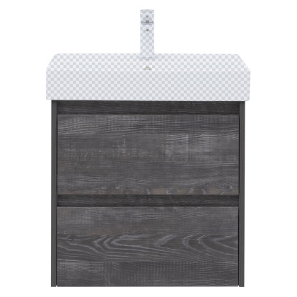 Тумба под раковину Aquanet Nova Lite 60 дуб серый (2 ящика)