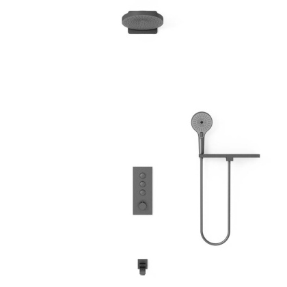 Душевой комплект VSFW-433TI1RGM встраиваемый, вороненая сталь Душевой комплект VSFW-433TI1RGM встраиваемый, вороненая сталь