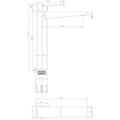 Смеситель для умывальника OMNIRES FRESH FR7112CR (хром)