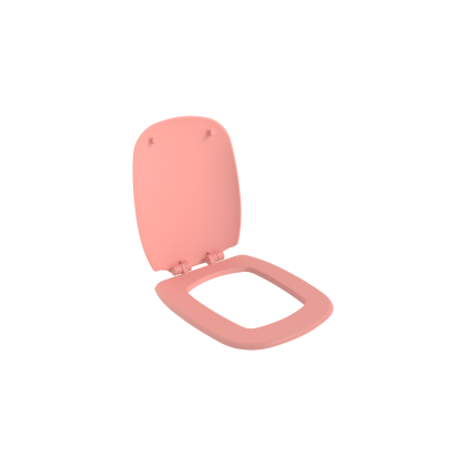 Fenice Сиденье с крышкой цвет матовый розовый, A0327-032, шт Fenice Сиденье с крышкой цвет матовый розовый, A0327-032, шт