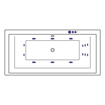 Ванна EXCELLENT Crown Grand 190x90 "SMART" (хром) Ванна EXCELLENT Crown Grand 190x90 "SMART" (хром)