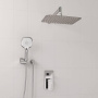 A16069 Встраиваемый комплект для душа с верхней душевой насадкой и лейкой Wasserkraft