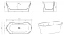 Акриловая ванна BELBAGNO BB201-1700-800 Акриловая ванна BELBAGNO BB201-1700-800