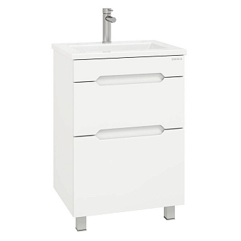 Тумба Onika Айленд 50 напольная, белая (ум. Como 50/Фостер 50)