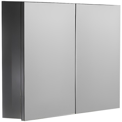 Зеркальный шкаф Vallessi 80 антрацит глянец с подстветкой 547-A glossy Boheme Зеркальный шкаф Vallessi 80 антрацит глянец с подстветкой 547-A glossy Boheme