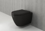 Сиденье с крышкой (soft close) Taormina/Jet Flush,дюропласт, черный матовый, A0302-004 (аналог A0300-004 (A0301-004)