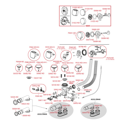 Сифон для гидромассажных ванн, хром Сифон для гидромассажных ванн, хром