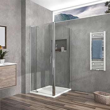 Душевой уголок Intra VSR-1I901090CL, 900/1000*900, хром, стекло прозрачное