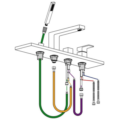 Смеситель для ванны с душем, врезной Timo Selene 2130/00Y хром Смеситель для ванны с душем, врезной Timo Selene 2130/00Y хром