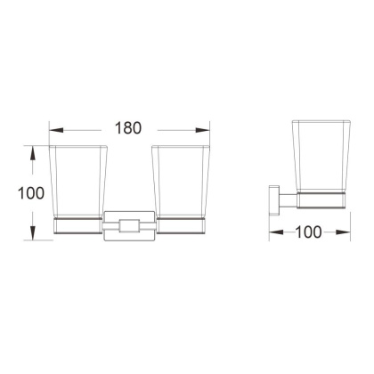 Подстаканник 2-ой, SG5622 Shevanik, Хром