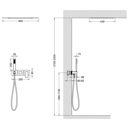 Душевая система Timo Selene SX-2129/00SM скрытого монтажа, хром Душевая система Timo Selene SX-2129/00SM скрытого монтажа, хром