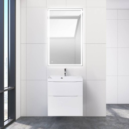 Тумба с раковиной подвесная BelBagno MARINO-H60 60 Bianco Lucido, раковина белая Тумба с раковиной подвесная BelBagno MARINO-H60 60 Bianco Lucido, раковина белая