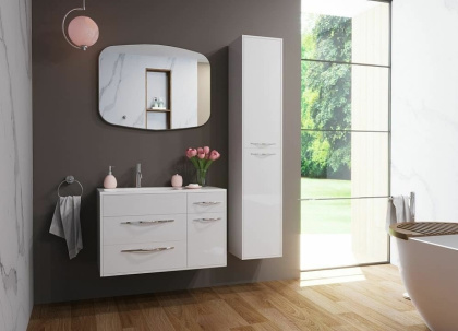 Комплект мебели Barcelona 900х450 левосторонний подвесной 3 ящика 1 дверь (ШхГхВ) 898х446х607 Комплект мебели Barcelona 900х450 левосторонний подвесной 3 ящика 1 дверь (ШхГхВ) 898х446х607