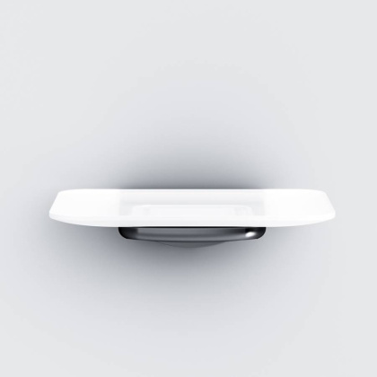 A50A34222 Inspire V2.0, Стеклянная мыльница с настенным держателем, черный, шт A50A34222 Inspire V2.0, Стеклянная мыльница с настенным держателем, черный, шт