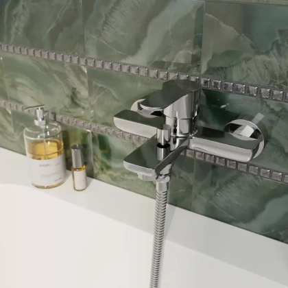 Смеситель SONATA для ванны, хром