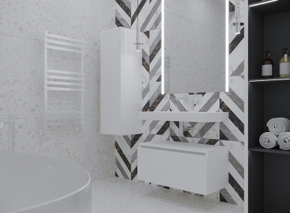 Ящик под столешницу 100см WHITE глянец VALLESSI UNO-S 897-100-W Boheme