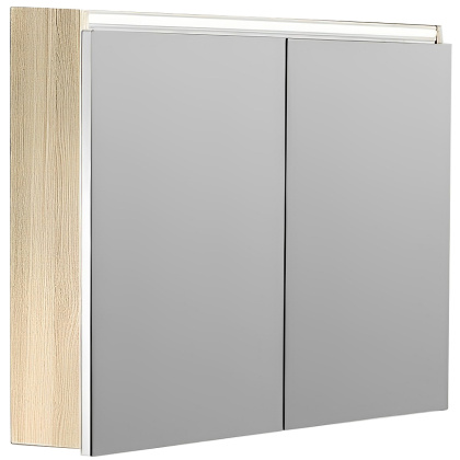 Зеркальный шкаф Vallessi 100 LIGHT OAK с подсветкой 546-L Boheme Зеркальный шкаф Vallessi 100 LIGHT OAK с подсветкой 546-L Boheme