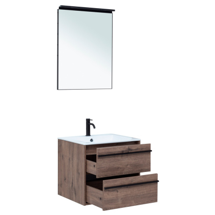 Мебель для ванной Aquanet Lino 60 Дуб Веллингтон Мебель для ванной Aquanet Lino 60 Дуб Веллингтон