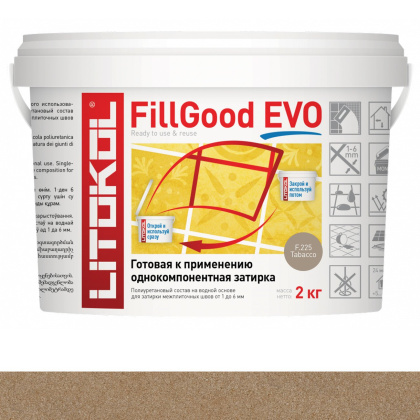 Затирка полиуретановая FILLGOOD EVOF.225 TABACCO 2кг Затирка полиуретановая FILLGOOD EVOF.225 TABACCO 2кг