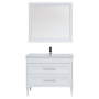 Комплект мебели для ванной Aquanet Бостон М 100 белый матовый Комплект мебели для ванной Aquanet Бостон М 100 белый матовый