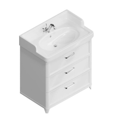 Тумба с раковиной Kerama Marazzi Pompei 80 см PO.M.80.3\WHT глянцевый белый Тумба с раковиной Kerama Marazzi Pompei 80 см PO.M.80.3\WHT глянцевый белый