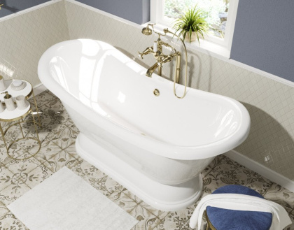 Ванна "Boston silk" с литым подиумом 1800х740