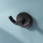 Двойной крючок для полотенец X-Joy, 5,3х8,4х4,1 см,  черный, A85A35622