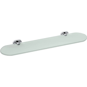 Стеклянная полка Bemeta Oval 118402031 Хром