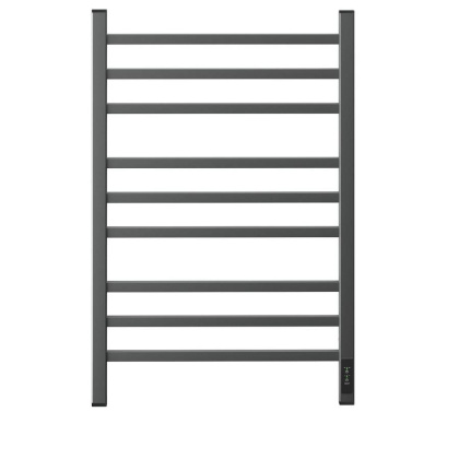 Полотенцесушитель электрический Point Вега PN71858GB П9 500x800, диммер справа, графит блеск Полотенцесушитель электрический Point Вега PN71858GB П9 500x800, диммер справа, графит блеск