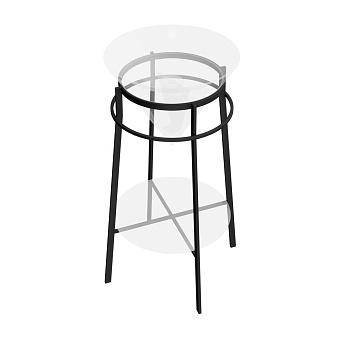 Металлическая структура CONO напольная 44, черная матовая CO.44\BLK.M