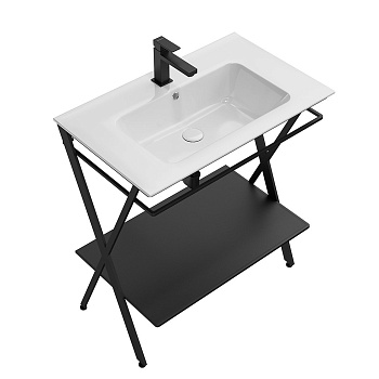 Металлическая структура PIANO Next напольная 75, черная матовая PIA.N.75\BLK