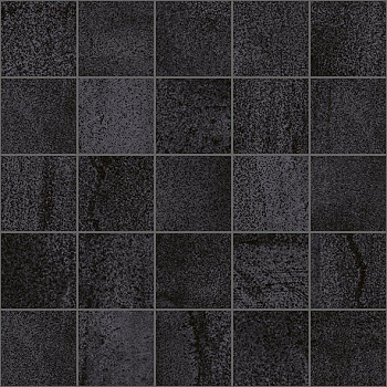 Металлика Декор мозаичный чёрный MM34034 25х25