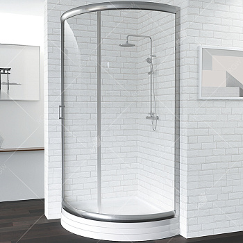 Душевой уголок RGW Passage PA-56 80х80 06085688-11K с поддоном профиль Хром стекло прозрачное