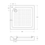 Акриловый поддон BelBagno TRAY-BB-A-85-15-W Акриловый поддон BelBagno TRAY-BB-A-85-15-W