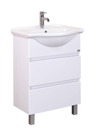 Тумба Onika Элита 60 напольная, белая (ум. Грация 60)