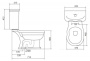 Чаша напольного унитаза BelBagno BOHEME BB115CPS Чаша напольного унитаза BelBagno BOHEME BB115CPS