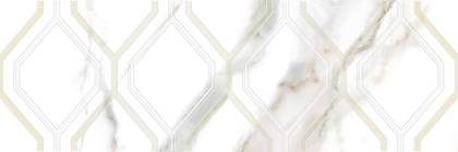 Декор Beryl белый 25х75,шт