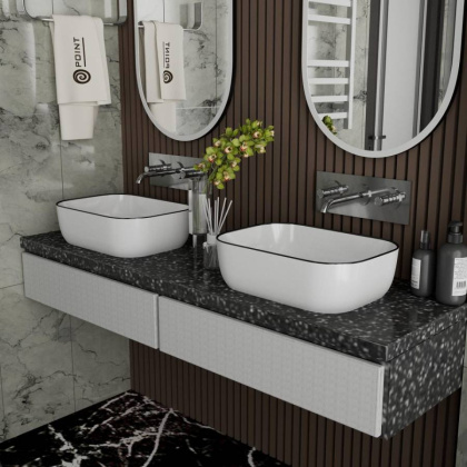 Умывальник Point Веста 46 PN43701WB прямоугольный, белый Умывальник Point Веста 46 PN43701WB прямоугольный, белый