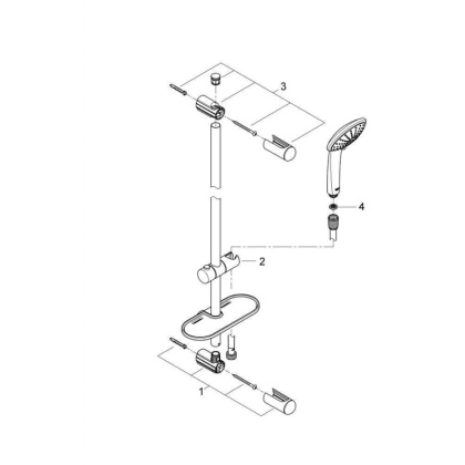 Душевой гарнитур Grohe Euphoria 110 Massage 27226001 хром Душевой гарнитур Grohe Euphoria 110 Massage 27226001 хром