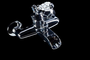 Смеситель для ванны VOGUE CRYSTAL, хром_Комплект Смеситель для ванны VOGUE CRYSTAL, хром_Комплект