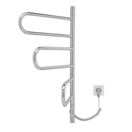 Полотенцесушитель электрический Vincea VTD-1R2CE 44х80, хром, таймер Полотенцесушитель электрический Vincea VTD-1R2CE 44х80, хром, таймер