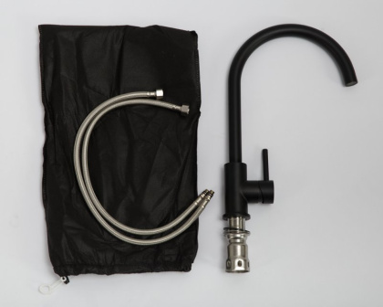 Смеситель для кухни, нержавеющая сталь, исполнение сатин BB-LAM03-IN