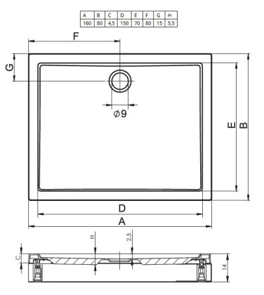 Акриловый душевой поддон Riho Davos 269 160х80 белый + панель DA8300500000000 Акриловый душевой поддон Riho Davos 269 160х80 белый + панель DA8300500000000